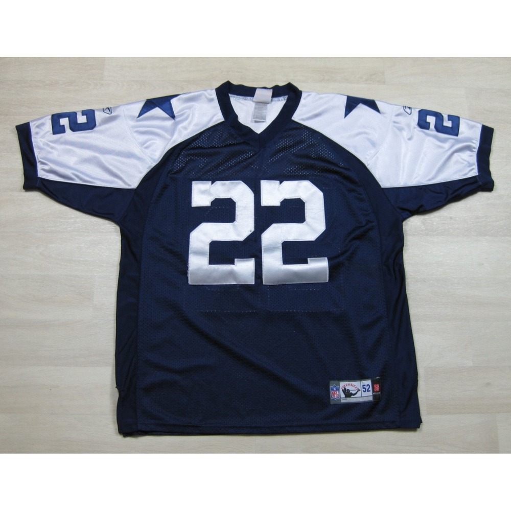 Y2K Reebok NFL Dallas Cowboys Emmitt Smith #22 Throwback Jersey (52) Double Star
